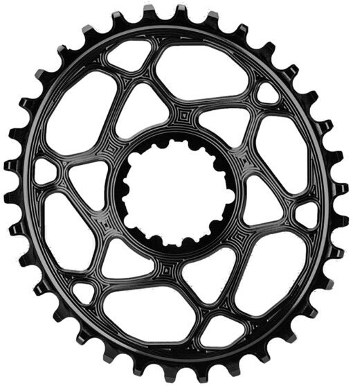 AbsoluteBlack Chainring Direct Mount Singlespeed 34T - Oval - SRAM (Boost) - Sort