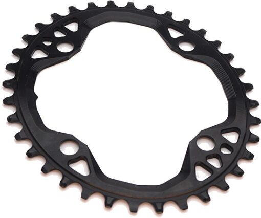 AbsoluteBlack Chainring Singlespeed 36T Ø104 mm  - (1x10/11/12) Oval (Shimano) - Sort