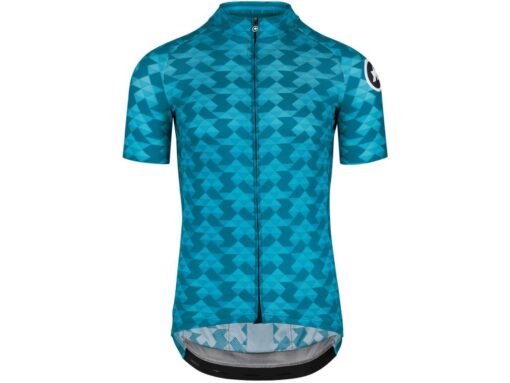 Assos FASTLANE Diamond Crazy SS Jersey - Kortærmet Cykeltrøje - Blå