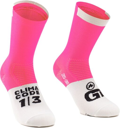 Assos GT Socks C2 - Lyserød/Hvid