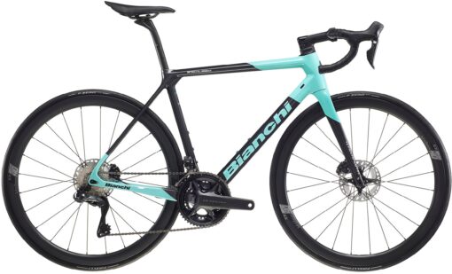 Bianchi Specialissima Ultegra Di2 24sp 2024 - Sort/Turkis