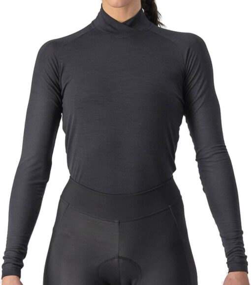 Castelli BANDITO WOOL W LS BASELAYER - Sort