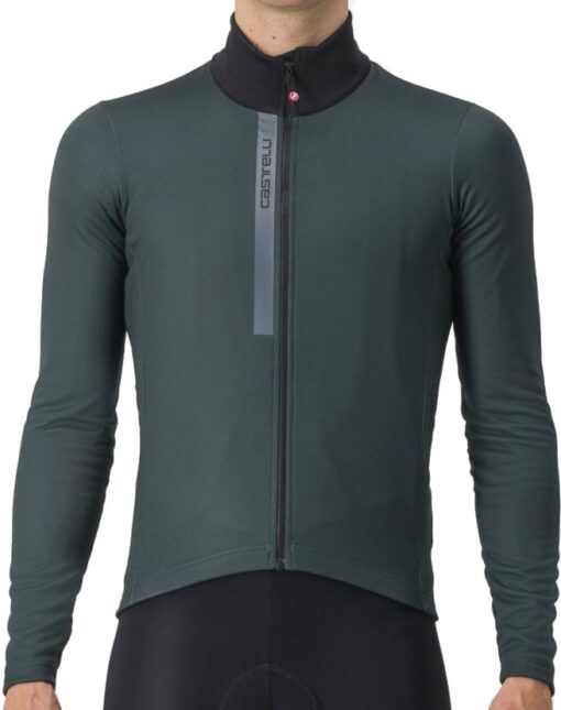 Castelli ENTRATA THERMAL JERSEY Længærmet - Grøn