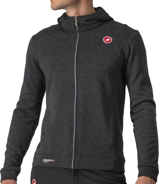 Castelli MILANO FULL ZIP FLEECE Sweatshirt - Grå