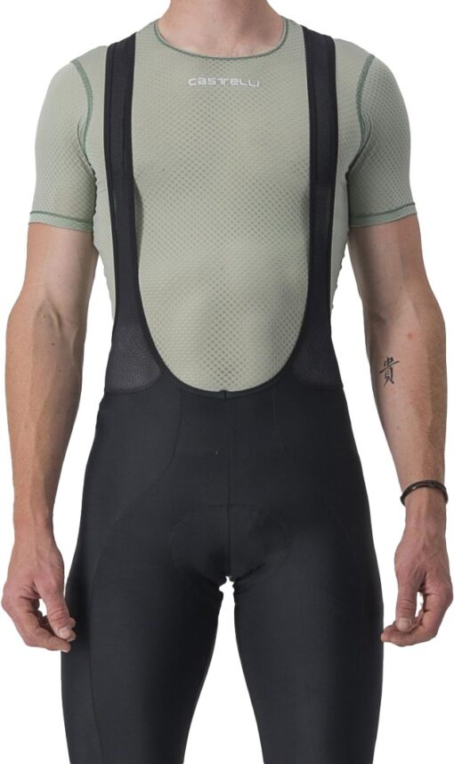 Castelli PRO MESH 2.0 SHORT SLEEVE Baselayer - Grøn