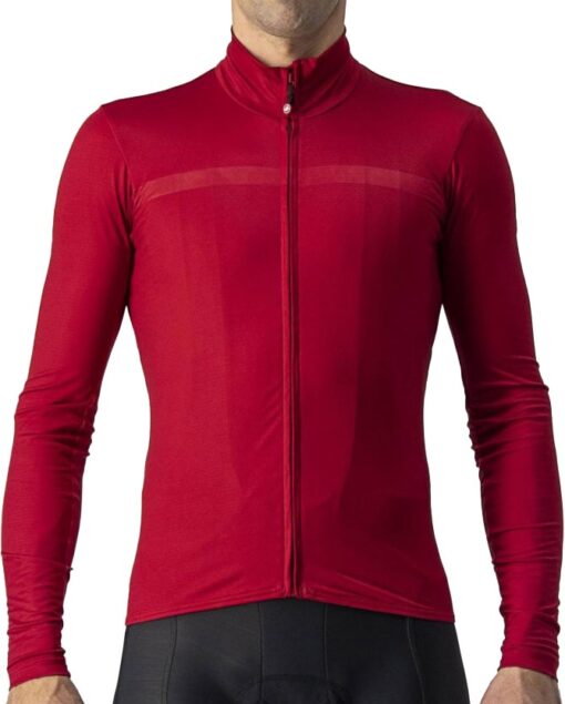 Castelli PRO THERMAL MID LS JERSEY Langærmet - Rød