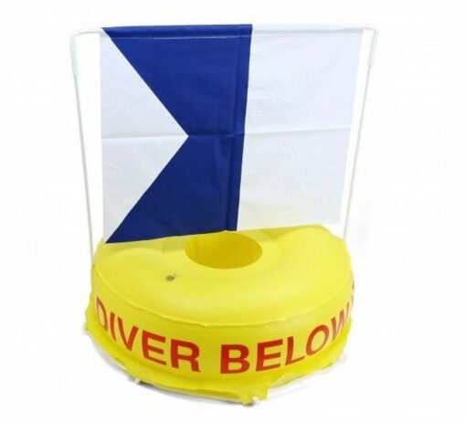 Diver Below Bøje gul m. Alpha flag (udsolgt)