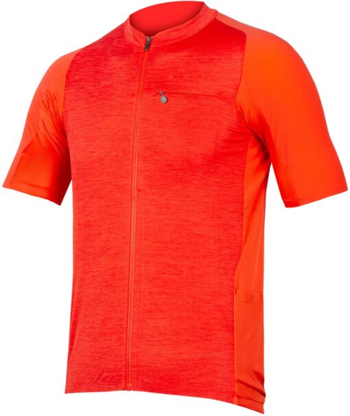 Endura GV500 Reiver S/S Gravel/MTB Jersey - Paprika