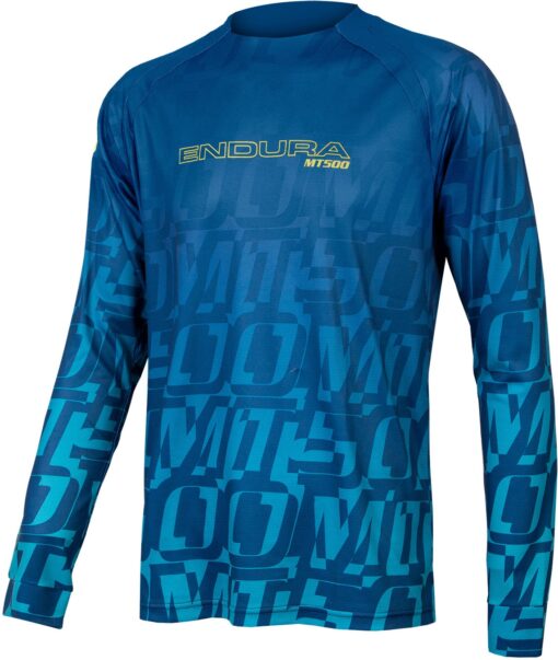 Endura MT500 L/S Print Tee LTD - Blå