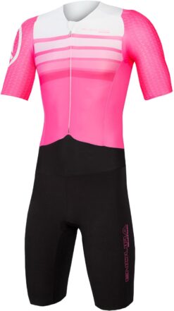 Endura QDC D2Z S/S Tri Suit II with SST - HiVizPink