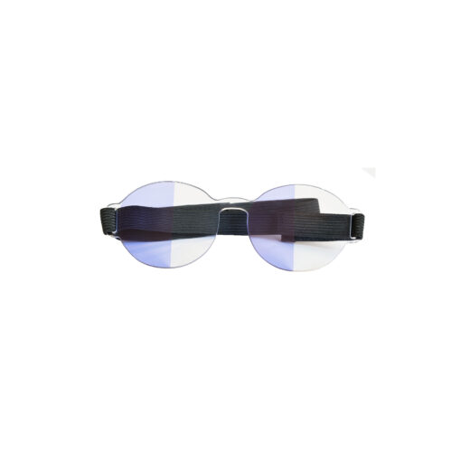 Farve Spectrum Halv-felt brille (Blå + Transparent)