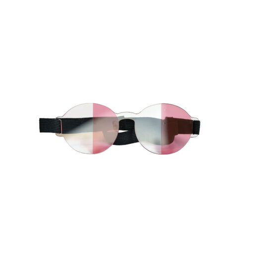 Farve Spectrum Halv-felt brille (Rød + Transparent)
