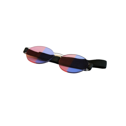 Farve Spectrum Halv-felt brille (Rød + Blå)