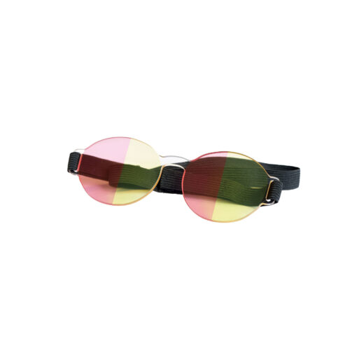 Farve Spectrum Halv-felt brille (Rød + Gul)