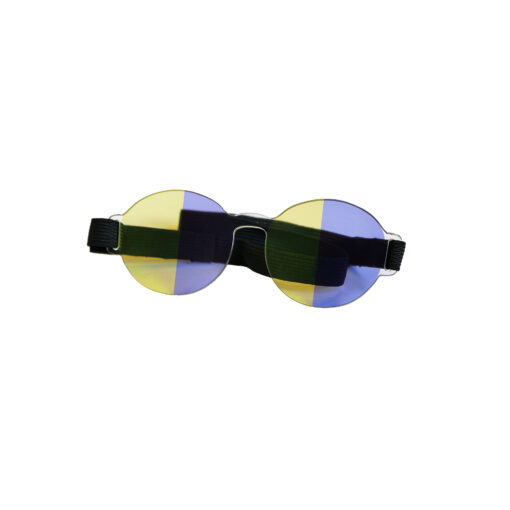 Farve Spectrum Halv-felt brille (Blå + Gul)