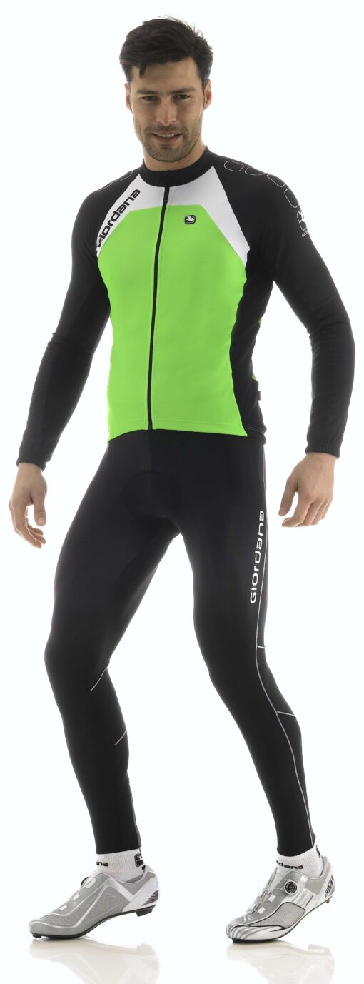 Giordana Langærmet Jersey Silverline - Neon Grøn