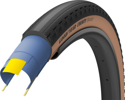 Goodyear COUNTY Tubeless Complete 700x35c/50c - Brun