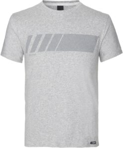 GripGrab Racing Stripe Kortærmet Økologisk Bomulds-T-shirt - Grå