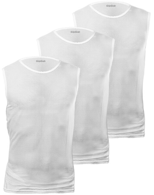 GripGrab Ultralight Ærmeløs Baselayer 3-Pak - Hvid