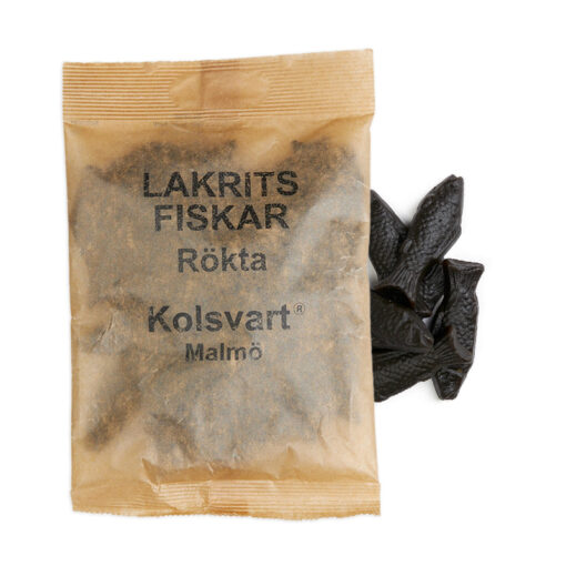 Kolsvart - Røgede salte lakridsfisk