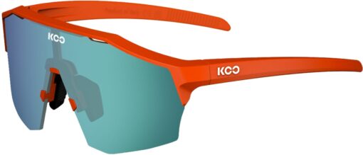 KOO Demos Cykelbriller - Orange Matt / Green