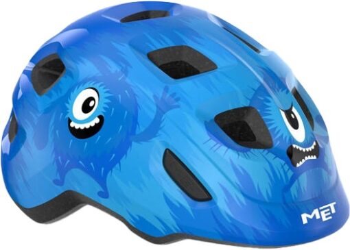 MET Helmet Hooray m. LED lys MIPS "Green Buckle" - Monsters