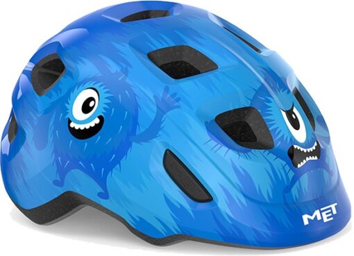 MET Helmet Hooray m. LED lys "Green Buckle" - Bluemonsters