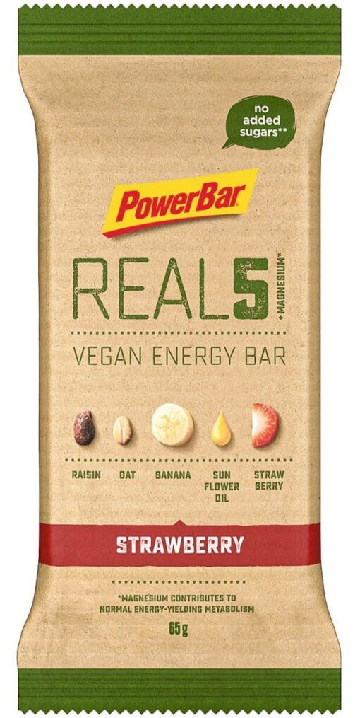 PowerBar REAL5 Veagan Energy Bar - Strawberry