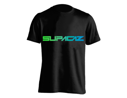 Supacaz T-shirt Feder - Sort/Grøn
