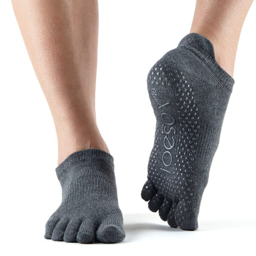 ToeSox Fulltoe Lowrise Grip (Koksgrå - S)