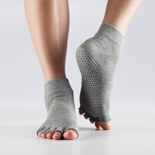 ToeSox Halftoe Ankel Non-slip (Heather Grey - L)